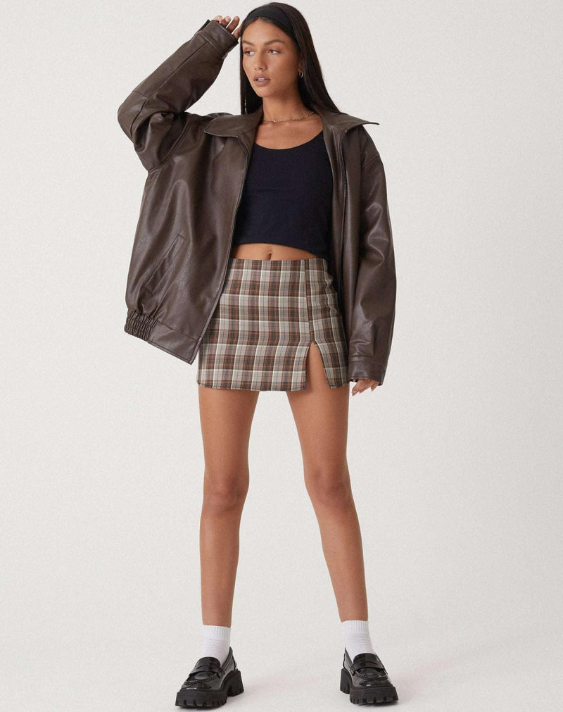 Oversized Los Leren Damesjacke – Yara