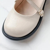 Mary Jane-pumps med stilfuld spænde - Clara