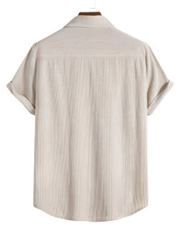 Trendy Men's Summer Set with Stripe Look - Beach Style