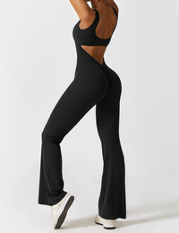 Backless Jumpsuit with Flared Pants – Liv