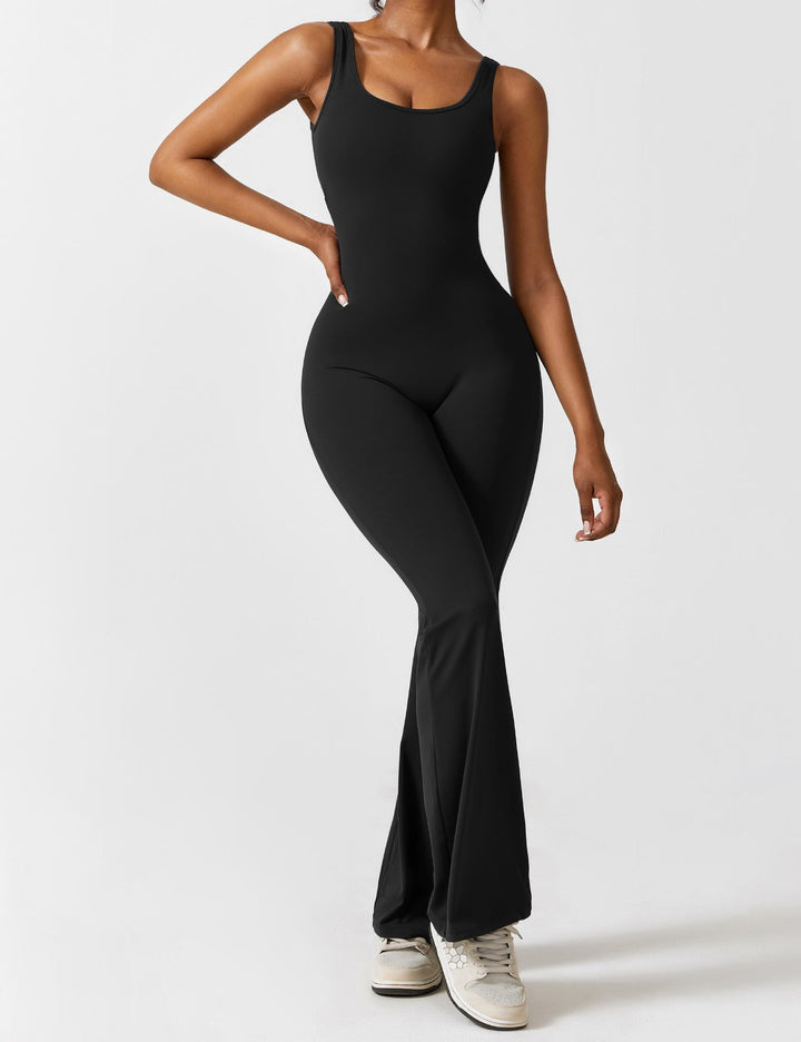Backless Jumpsuit with Flared Pants – Liv