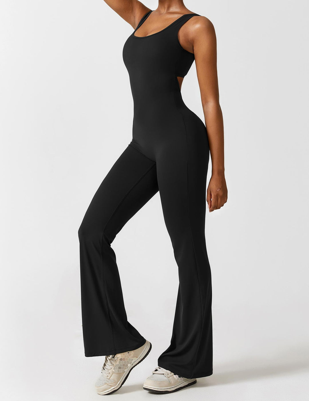 Backless Jumpsuit with Flared Pants – Liv