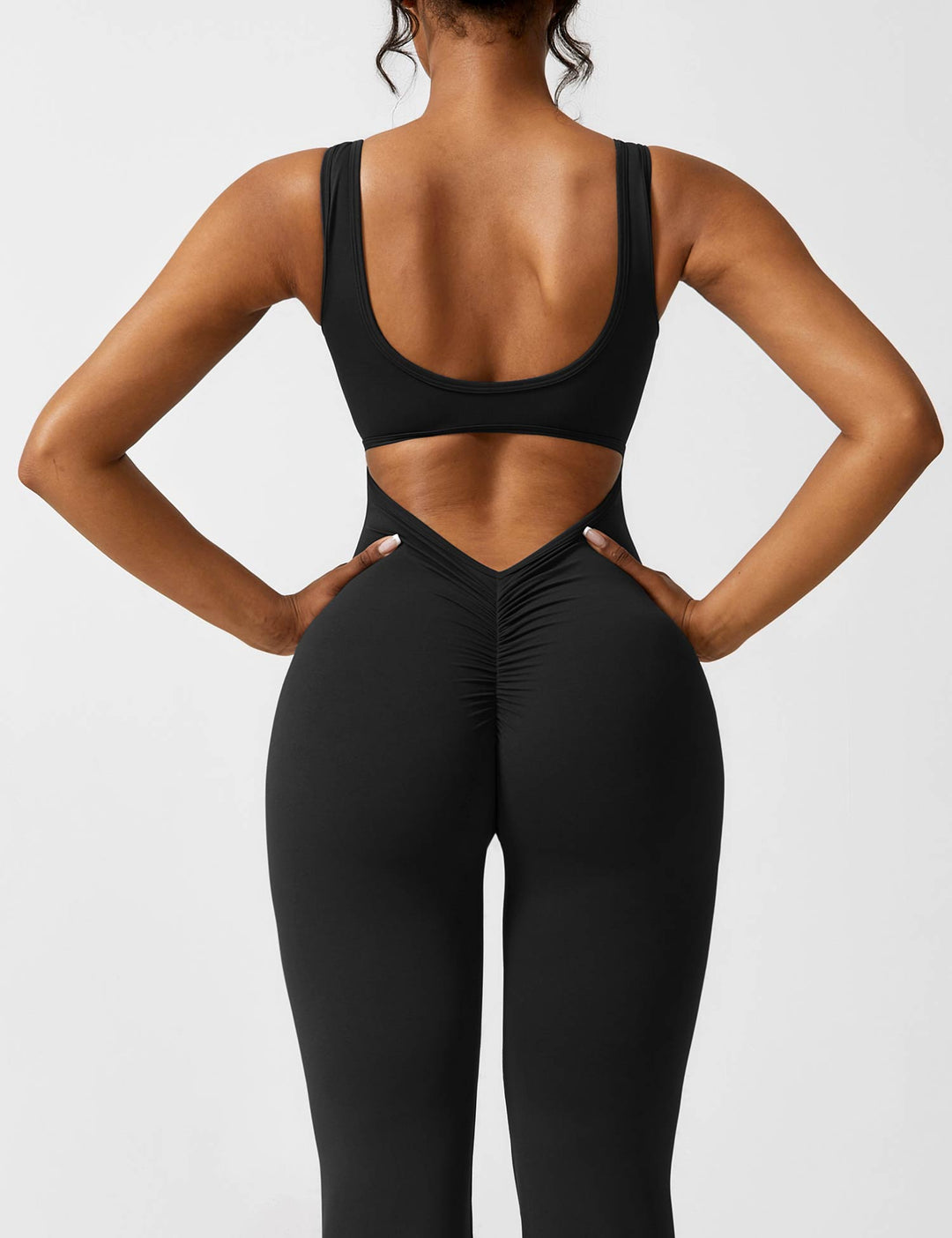 Backless Jumpsuit with Flared Pants – Liv