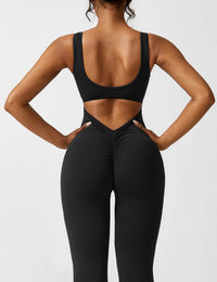 Backless Jumpsuit with Flared Pants – Liv