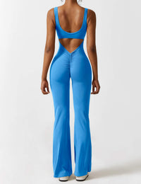 Backless Jumpsuit with Flared Pants – Liv