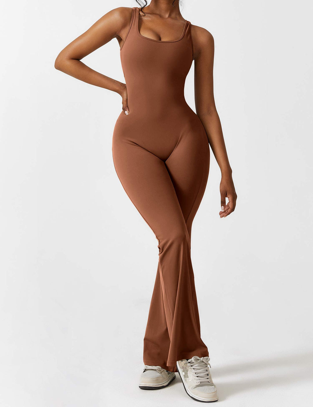 Backless Jumpsuit with Flared Pants – Liv