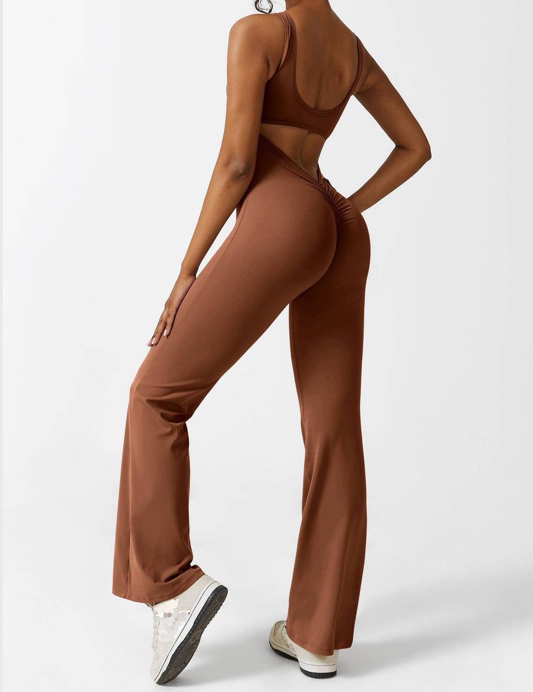 Backless Jumpsuit with Flared Pants – Liv
