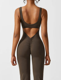 Backless Jumpsuit with Flared Pants – Liv