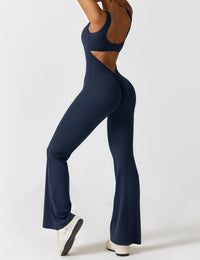 Backless Jumpsuit with Flared Pants – Liv