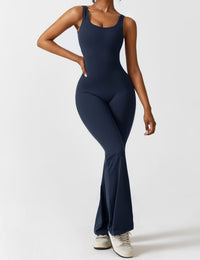 Backless Jumpsuit with Flared Pants – Liv