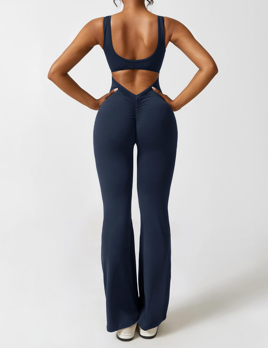 Backless Jumpsuit with Flared Pants – Liv
