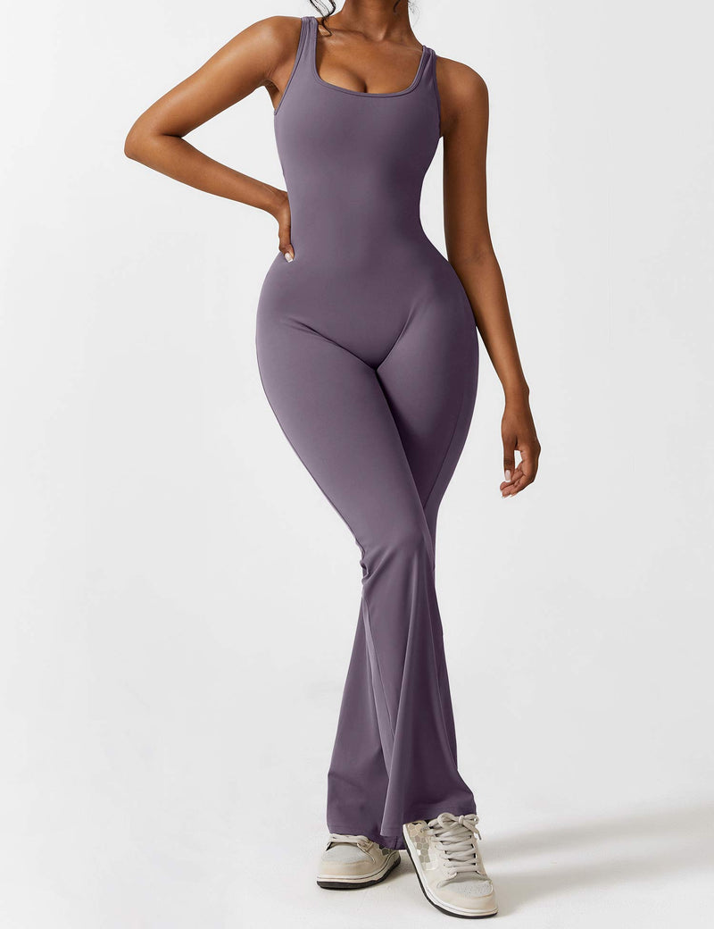Backless Jumpsuit with Flared Pants – Liv