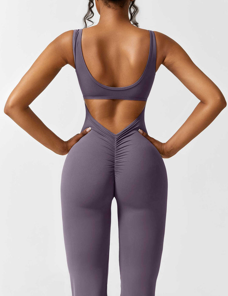 Backless Jumpsuit with Flared Pants – Liv