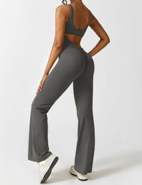Backless Jumpsuit with Flared Pants – Liv