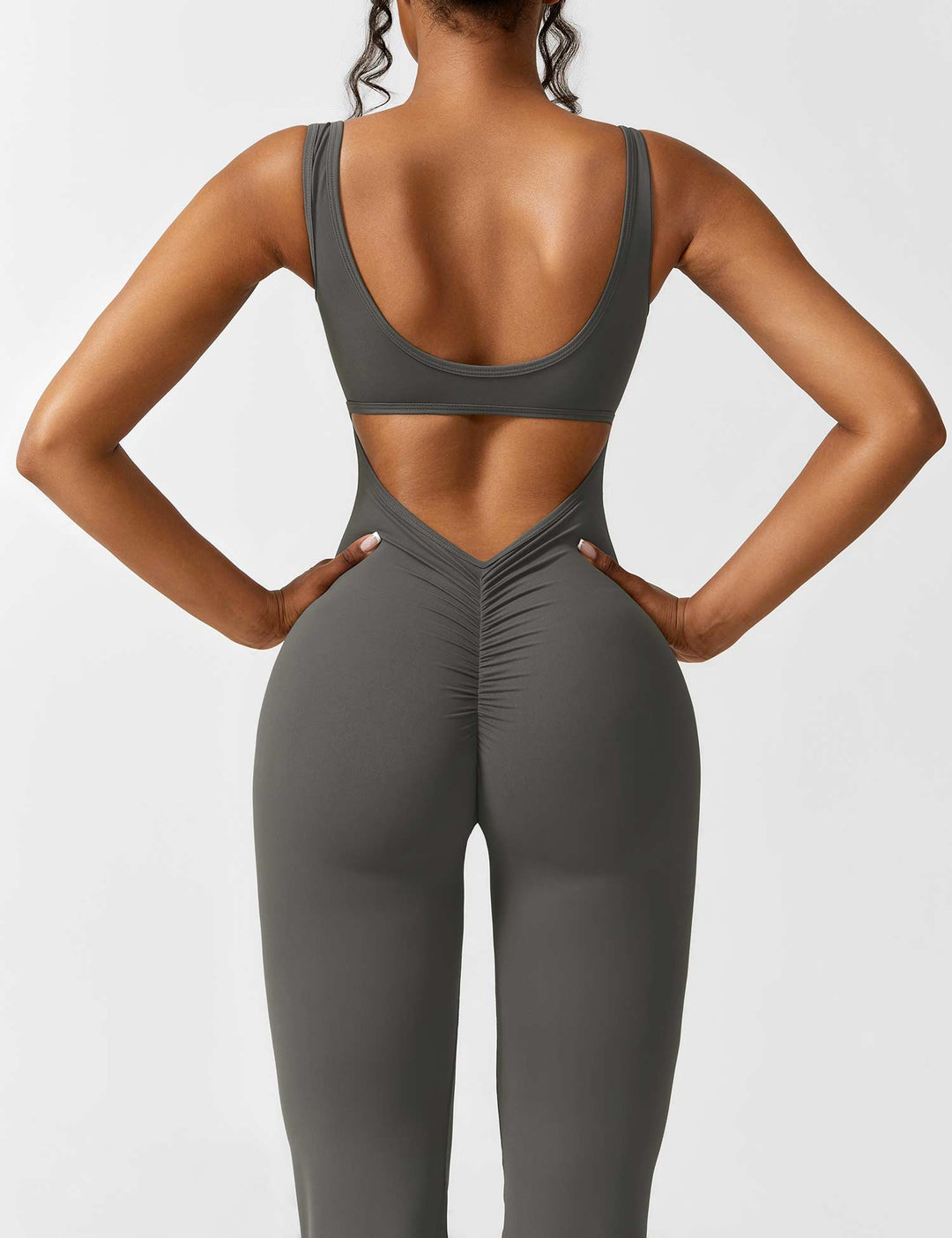 Backless Jumpsuit with Flared Pants – Liv