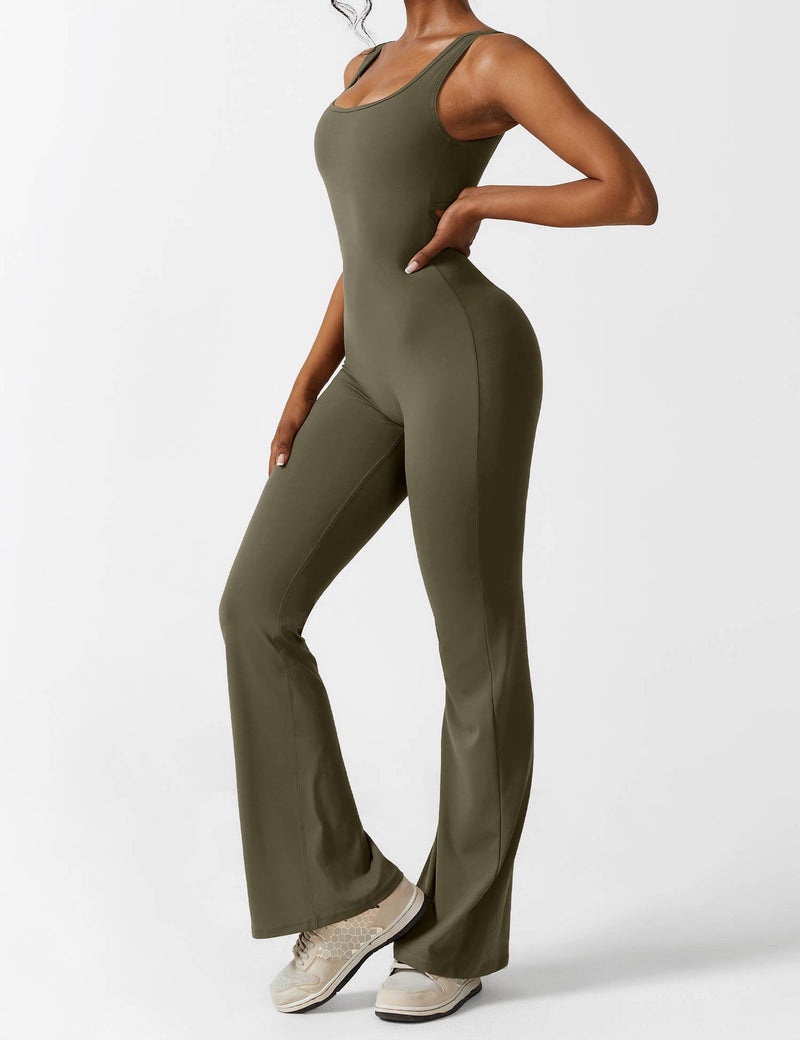 Backless Jumpsuit with Flared Pants – Liv