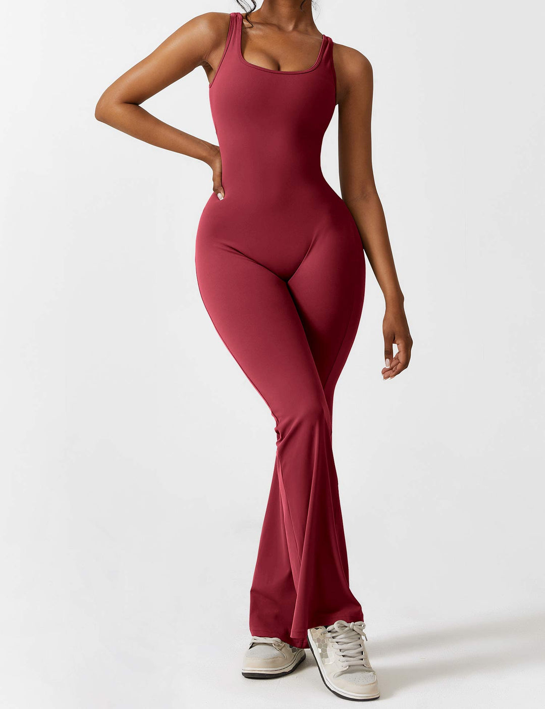 Backless Jumpsuit with Flared Pants – Liv