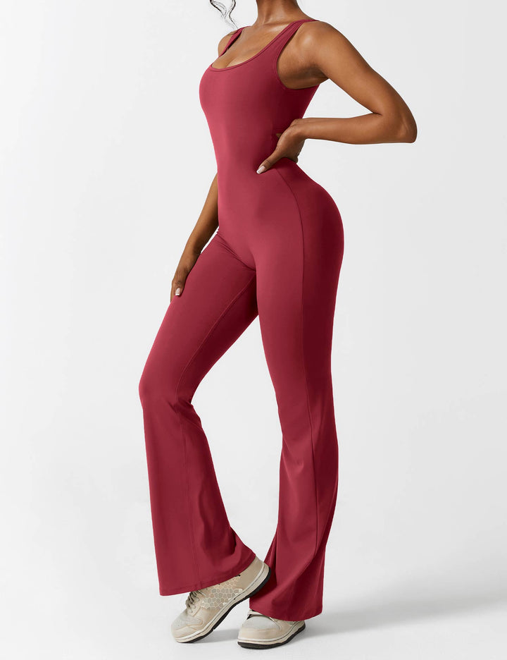 Backless Jumpsuit with Flared Pants – Liv