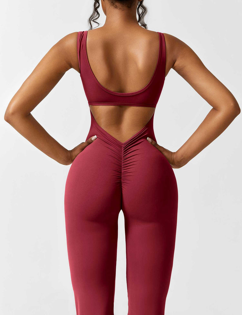 Backless Jumpsuit with Flared Pants – Liv