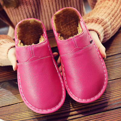 Waterproof Men's Leather Slippers – Matthias
