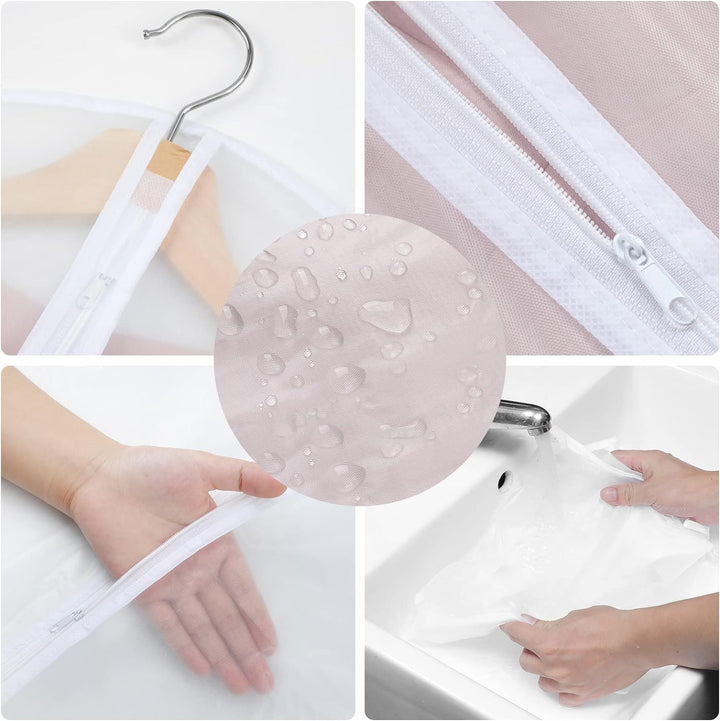 PEVA Garment Bag Set – 12-Pack Hanging Clothes Covers in 3 Sizes (Buy 1, Get 1 FREE)