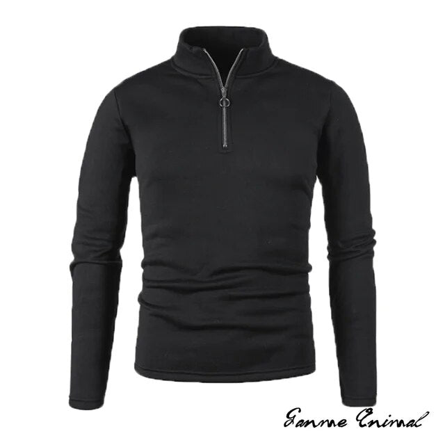 Turtleneck Sweater with Zipper | Thicker Sweater with Half Zipper