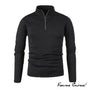 Rollkragenpullover mit Reißverschluss | Dickerer Pullover mit halbem Reißverschluss