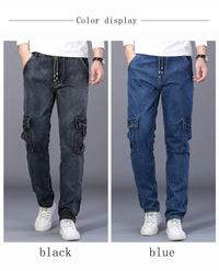 Jeans de invierno Dexter de gran tamaño | Denim con varios bolsillos
