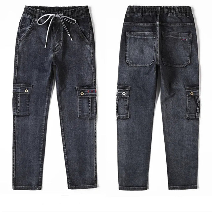 Jeans de invierno Dexter de gran tamaño | Denim con varios bolsillos