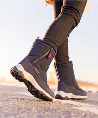 Halbhohe Schneestiefel | Warme Winterstiefel