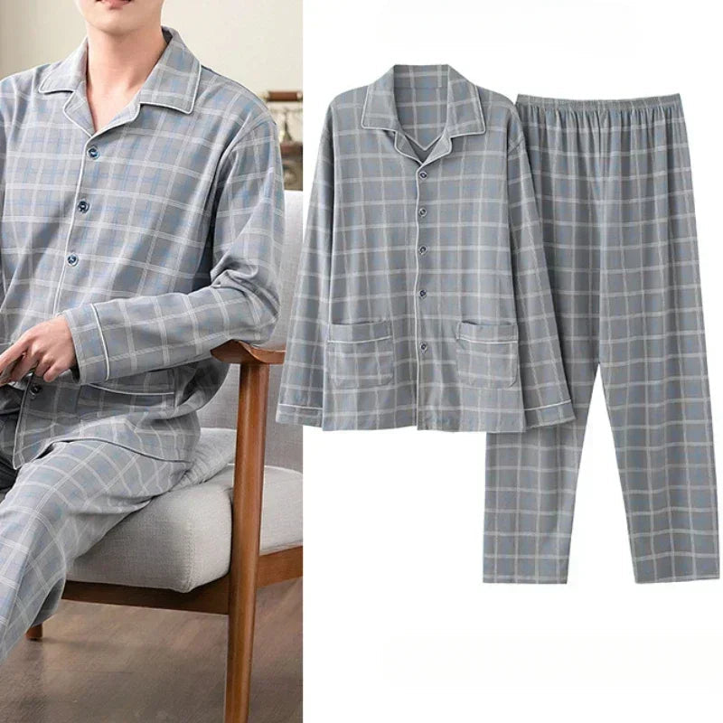 Komfort-Pyjama | Übergroße, schlichte Nachtwäsche