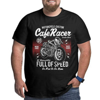 Niek Füll Trottel Motorrad-Top | Plus Größe Vintage-T-Shirt