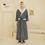 Jacquard-Bademantel | Warmer und bequemer Fleece-Bademantel