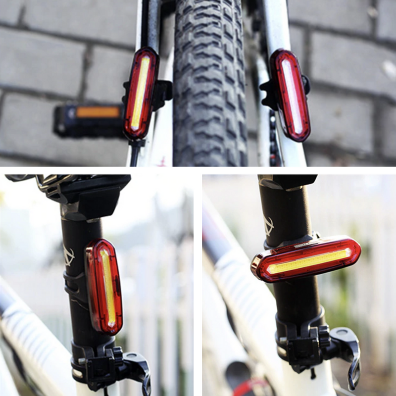 LightUp Fahrrad-LED-Rücklicht, abnehmbar und wiederaufladbar