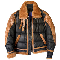 Milan Fliegerjacke aus Leder | Kühle und warme Lederjacke