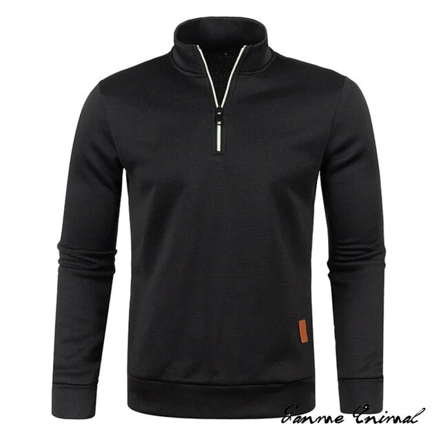 Turtleneck Sweater with Zipper | Thicker Sweater with Half Zipper