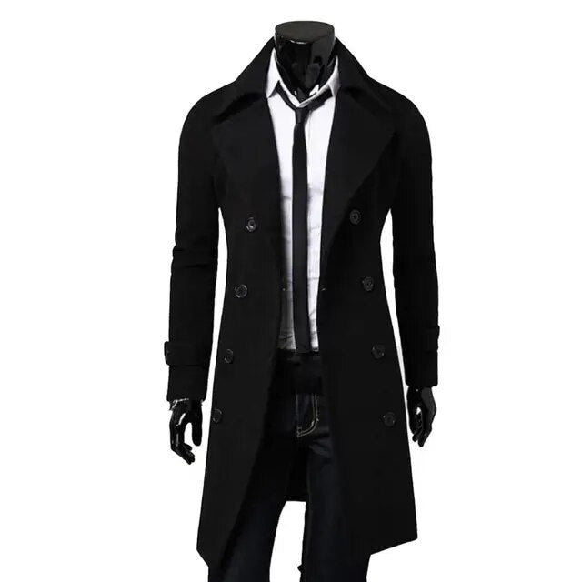 British Trenchcoat| Winddichte Jacke mit doppelter Knopfreihe