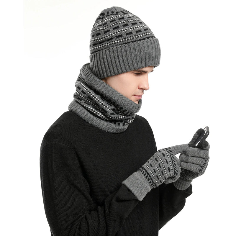Set de invierno de 3 piezas | ¡Conjunto cálido y elegante para un invierno cálido!