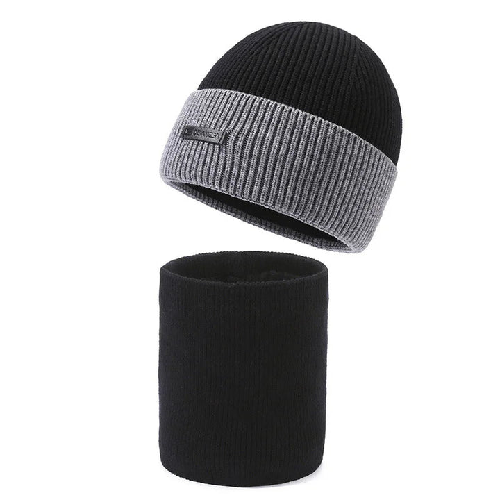 Wool Hat Set | Chill Knitted Men's Beanie and Scarf