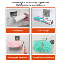Køkkenrulleholder (2 stk.) | Hold dine papirhåndklæder lige ved hånden og dit køkken organiseret!