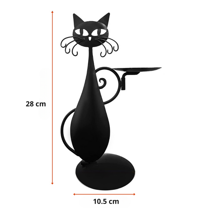 Candle Holder "Black Cat" | Add a Touch of Mysticism to Your Interior