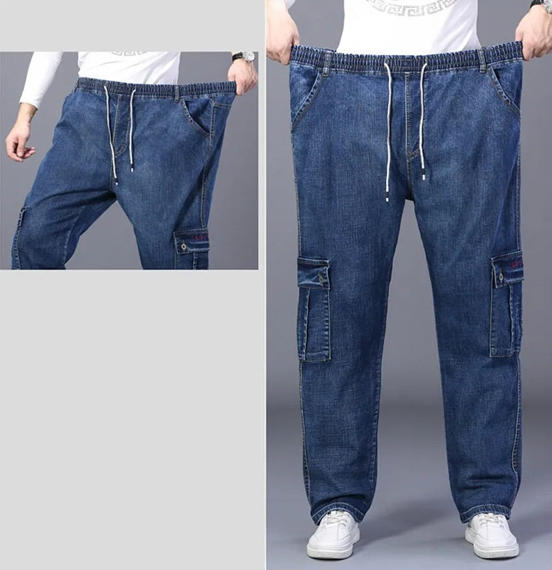 Jeans de invierno Dexter de gran tamaño | Denim con varios bolsillos