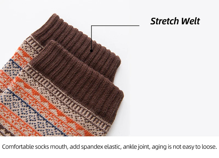 Retro Woolies | Warme und bequeme Socken mit stilvollem Design