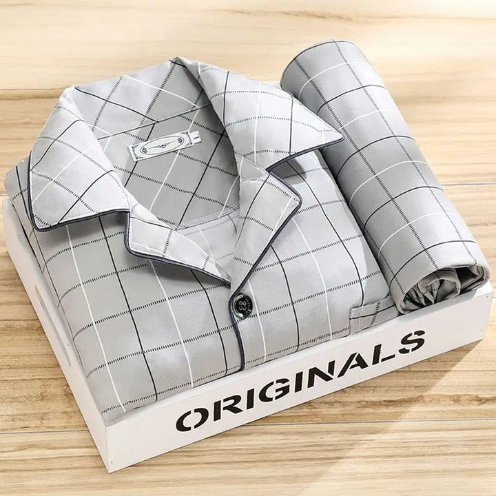 Gestreiftes Pyjama-Set | Haushaltsensemble