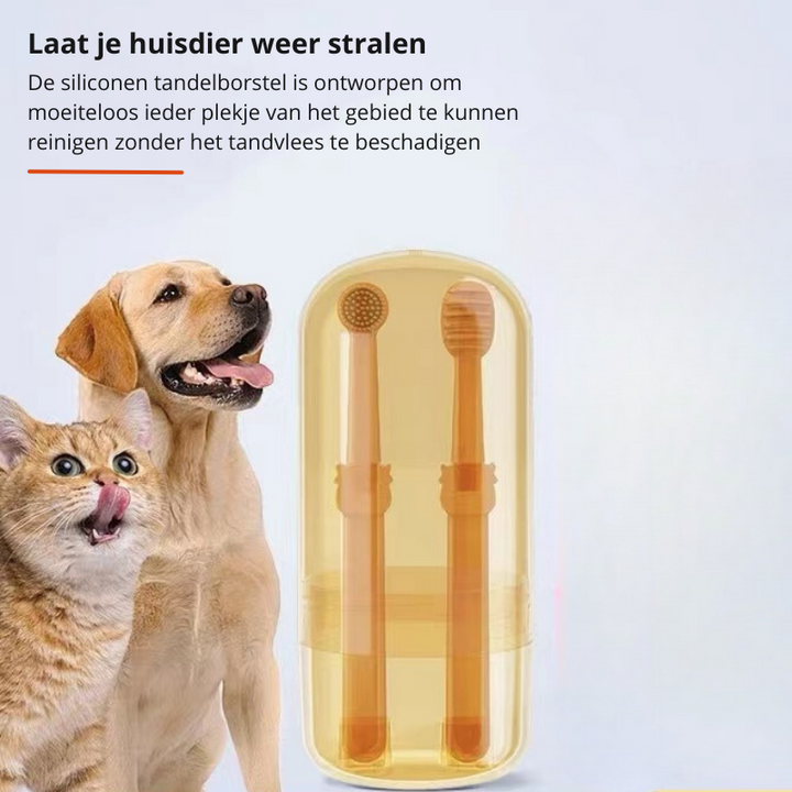 DoggyDent Zahnbürste | Kümmern Sie sich wie ein Profi um die Zähne Ihres Hundes