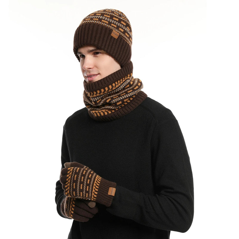 Set de invierno de 3 piezas | ¡Conjunto cálido y elegante para un invierno cálido!