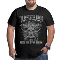 Niek Füll Trottel Motorrad-Top | Plus Größe Vintage-T-Shirt