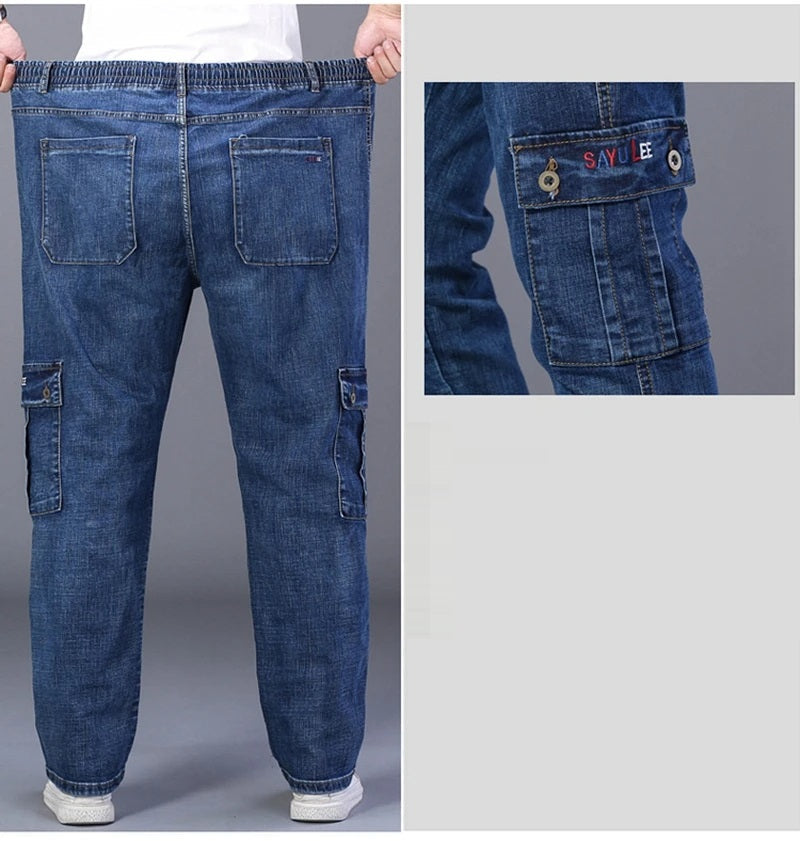 Jeans de invierno Dexter de gran tamaño | Denim con varios bolsillos