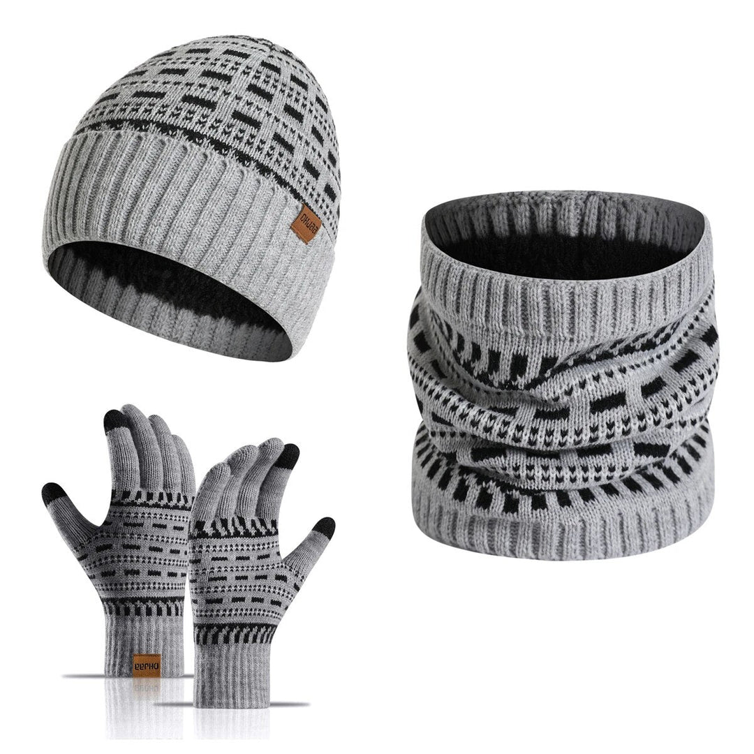 Set de invierno de 3 piezas | ¡Conjunto cálido y elegante para un invierno cálido!