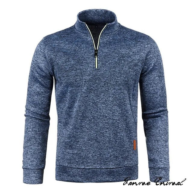 Turtleneck Sweater with Zipper | Thicker Sweater with Half Zipper